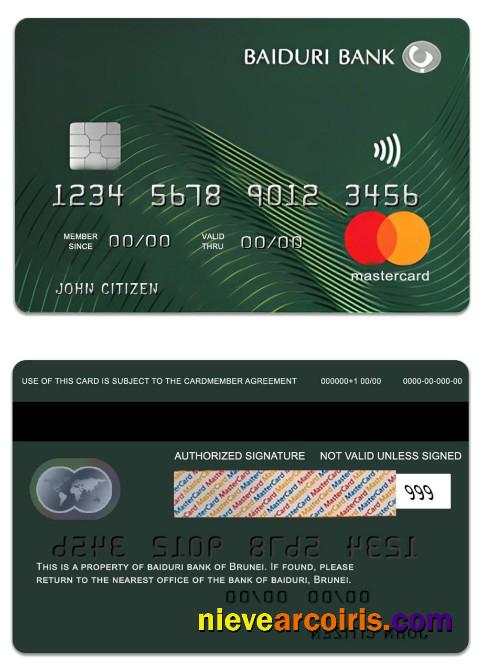 Brunei Baiduri Bank Standard Credit Mastercard